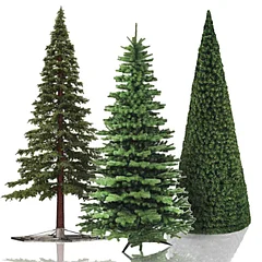 Большие уличные елки